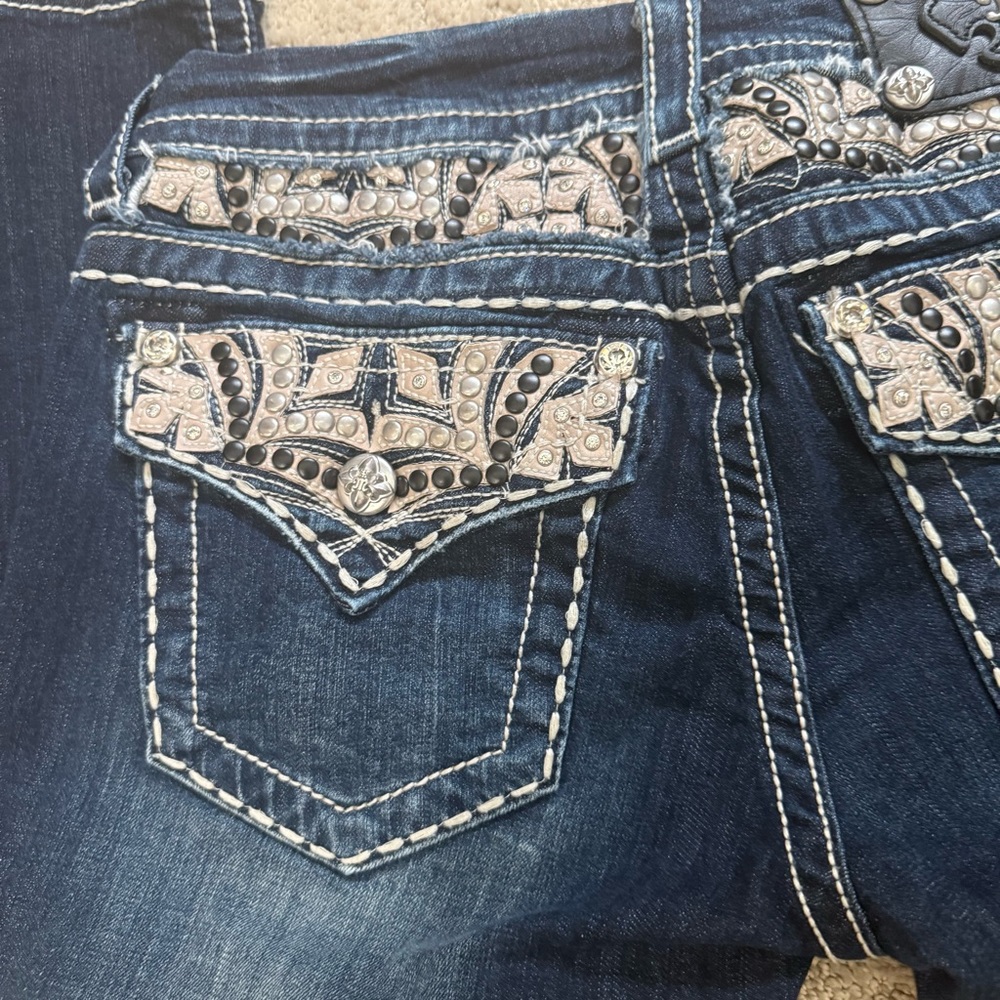 Miss Me Boot Cut Jeans with Embellishments, UGC - Picture 4 of 16
